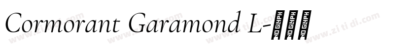 Cormorant Garamond L字体转换